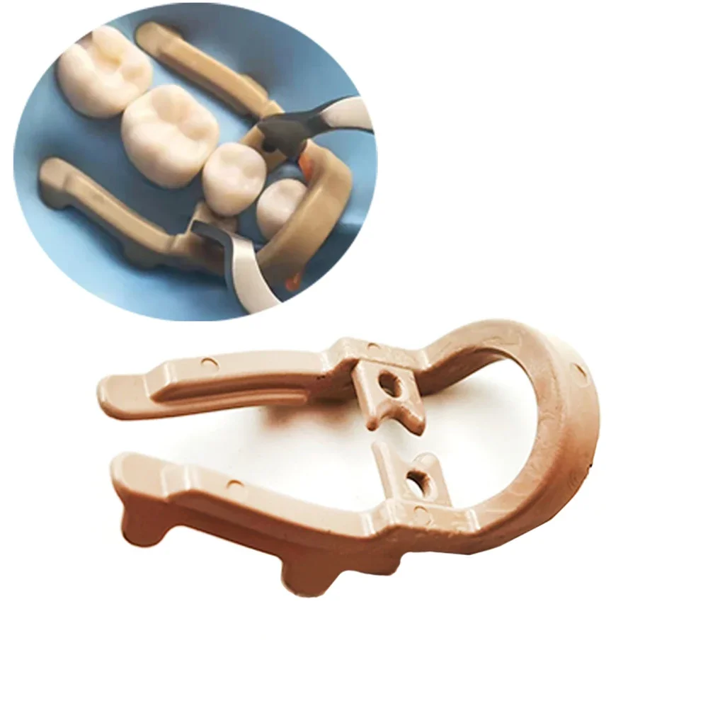 

Distal Extension Premolar Dental Dam Clamp Rubber Barrier Clip Long and Short for Teeth Isolation Restorative