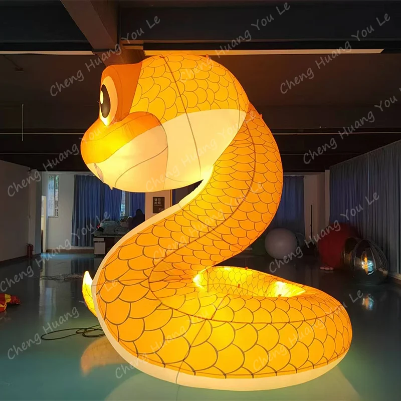 Cobra inflável da China 2025 cobra da sorte ano mascote animal Chinatown decoração de celebração de ano novo chinês