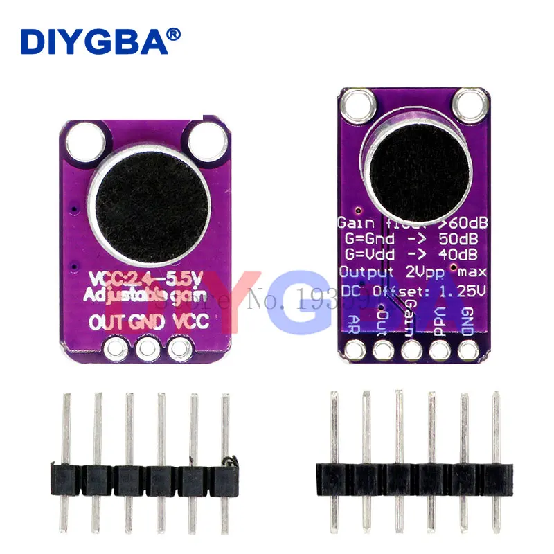 10PCS MAX9814 Microphone AGC Amplifier Board Sound sensor Module Auto Gain Control Attack for Arduino MAX4466 PCB Board