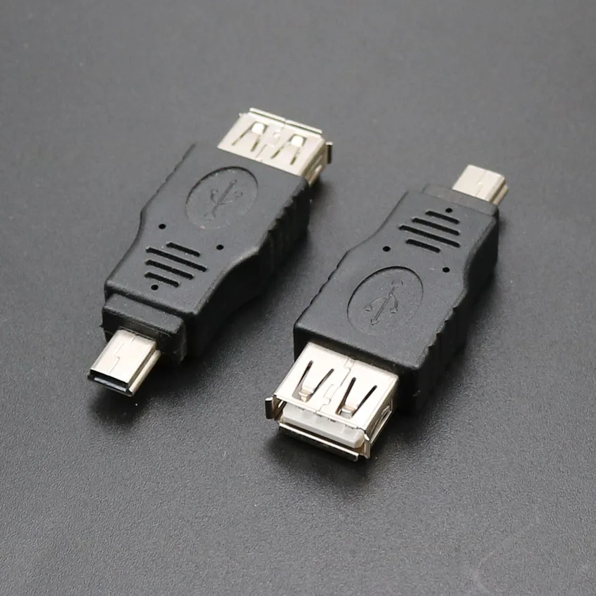 1PCS YuXi OTG Adapter USB 2.0 Type A Female to Mini 5Pin Micro USB to USB Male Adapter Converter usb 2.0 to Micro usb connector