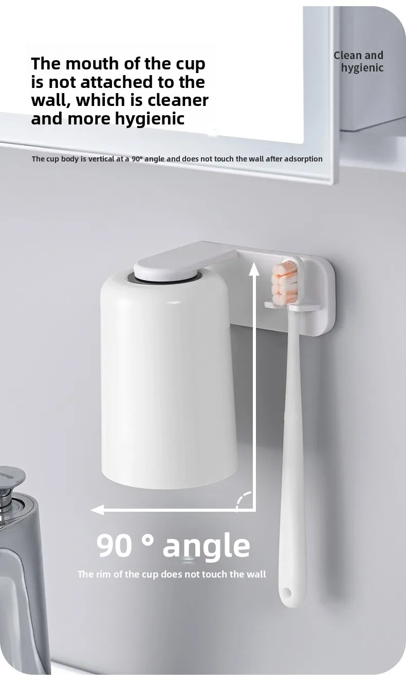 Magnetic Toothbrush Holder Wall Mounted No Drill Bathroom Storage_voghion.com
