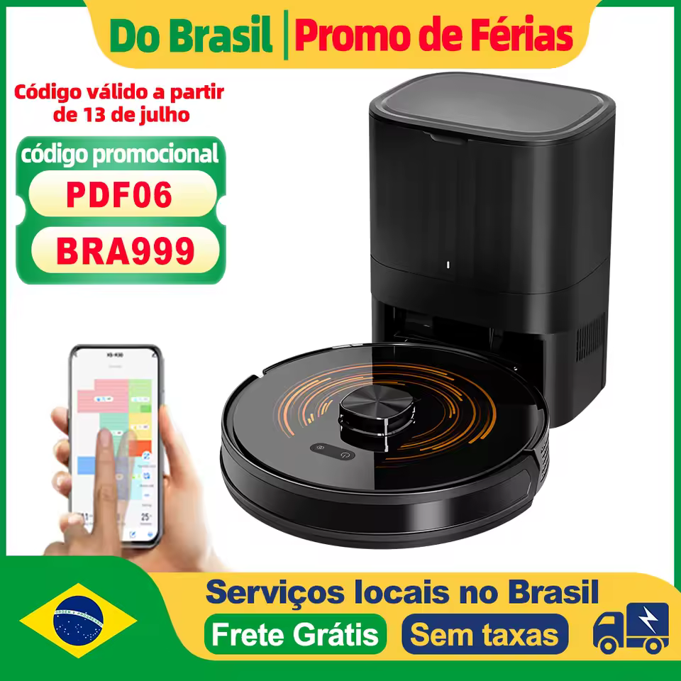 Aspirador de pó robô ABIR K30 com estação automática