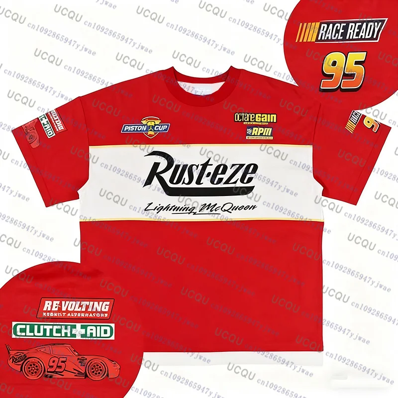 2025 طوكيو البرق ماكوين 95 تي شيرت الصدأ-eze سيارات اليابان كرة القدم جيرسي كبيرة الحجم التدريب سريعة الجافة الرياضة IP تأثيري الملابس #1