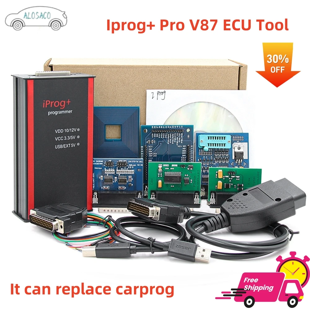 

Iprog Pro 2024 V87 Full Adapters Till 2020 Cars IMMO Airbag Reset ECU Key Programmer IPROG Plus V85 Replace DIGIPROG3 Carprog