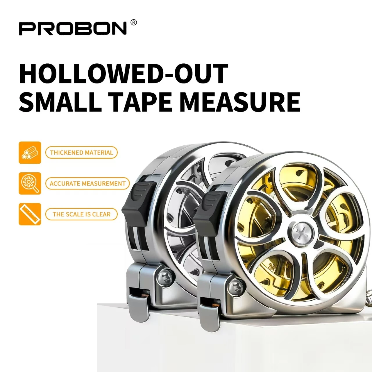 2M Mini Keychain Tape Measure Retractable Measuring Tape 2M Tape Measure for Household and DIY Measuring Exquisite Small Gifts