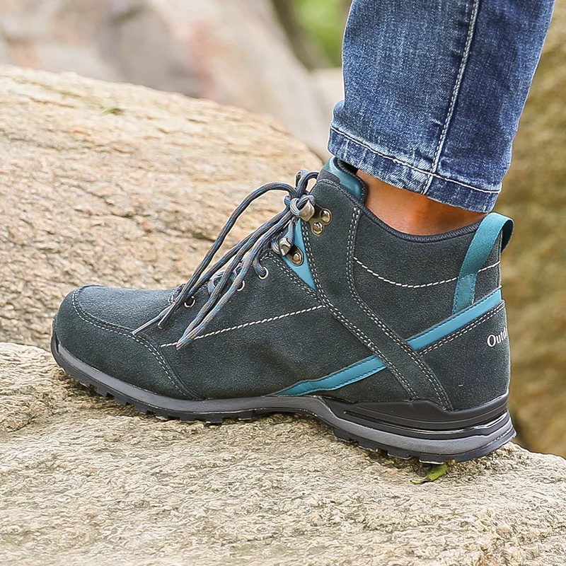 Men's Comfortable Non-Slip High Ankle Outdoor Hiking Shoes Camping Training Shoes Adult Youth Leisure Hiking Shoes 40-46
