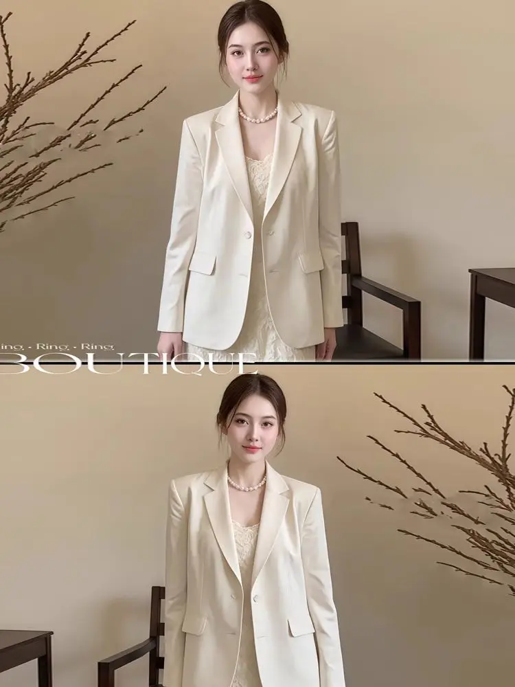 Women'S Modern Blazers Age Reducing Off-Shoulder Vacation Cold Boyfriend Exquisitely Trimmed  Clearance