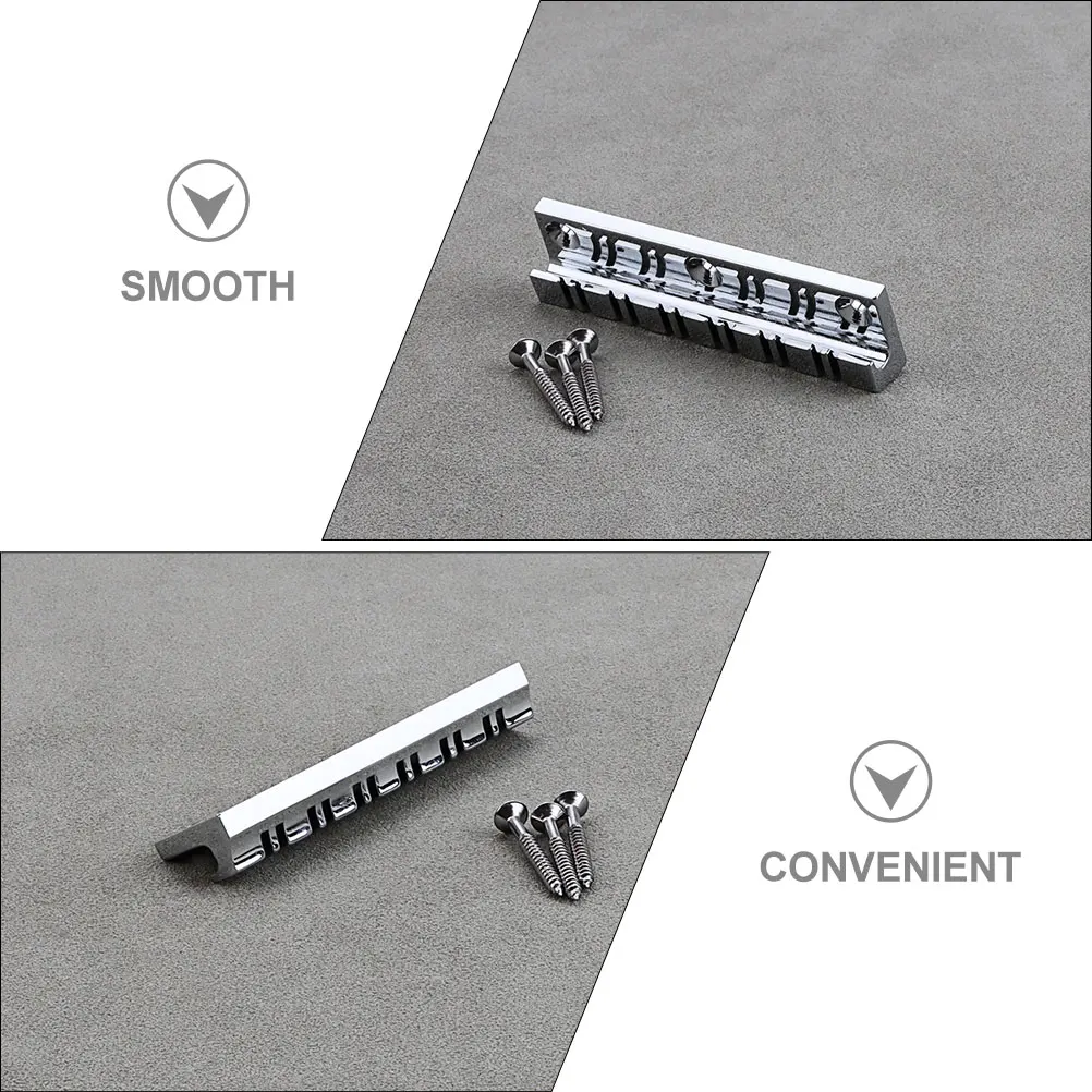 

12 String Metal Guitar Bridge Fixed Harp Replacement Sturdy Compatible Electric Acoustic Accessories Saddle Part Guitar