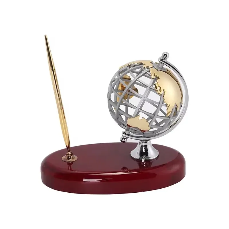 Custom Glossy Stationery Tissue Wooden Pen Holder