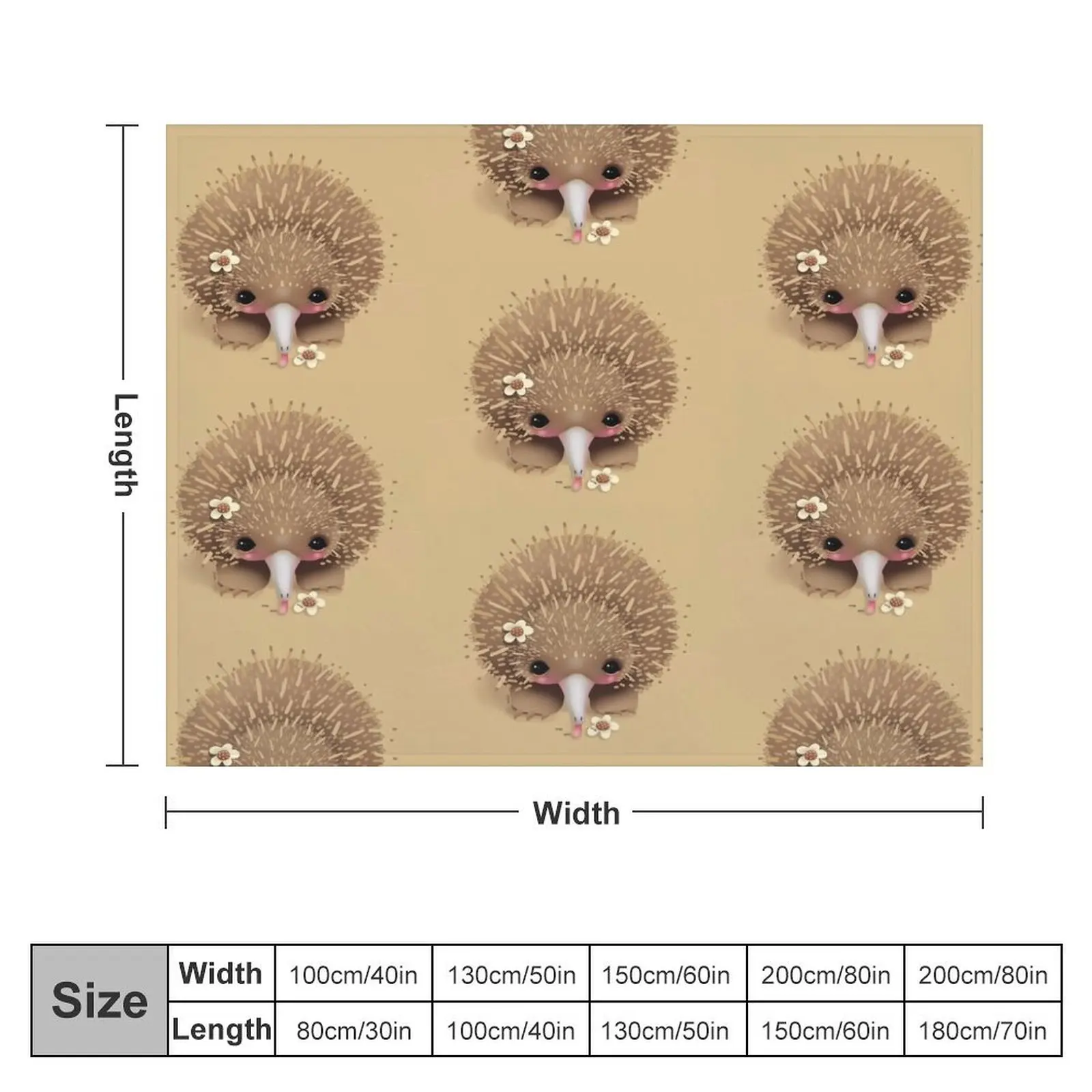 Baby Echidna Throw Blanket Vintage blankets and throws Extra Large Throw Cute Blankets