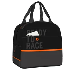 Ready To Race Insulated Lunch Bag for Work School Enduro Cross Motocross Bitumen Bike Life Waterproof Thermal Cooler Lunch Box