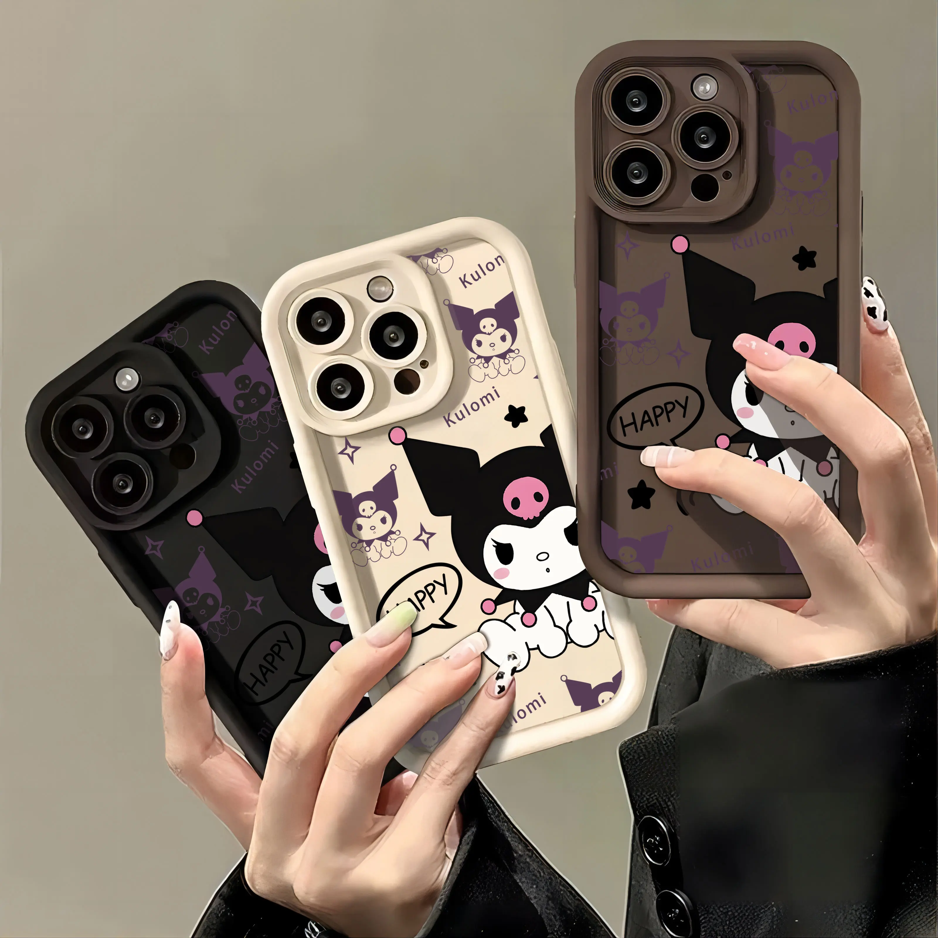 Skull New Kuromi Cute Phone Case for OPPO Realme 12 8 8i 7i 11 C11 C12 C15 C20 C21Y C31 C33 C35 C53 C55 4G 5G Cover