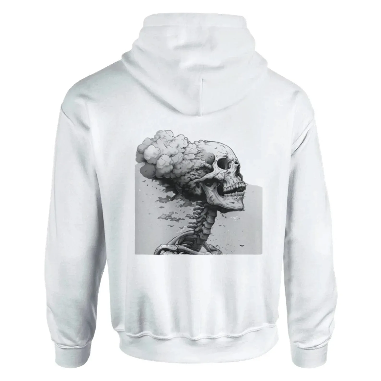 

Premium Quality Cotton Hoodie Showcasing A Striking Skull with Smoke Design Ideal for Enthusiasts of Gothic and Dark Aesthetic