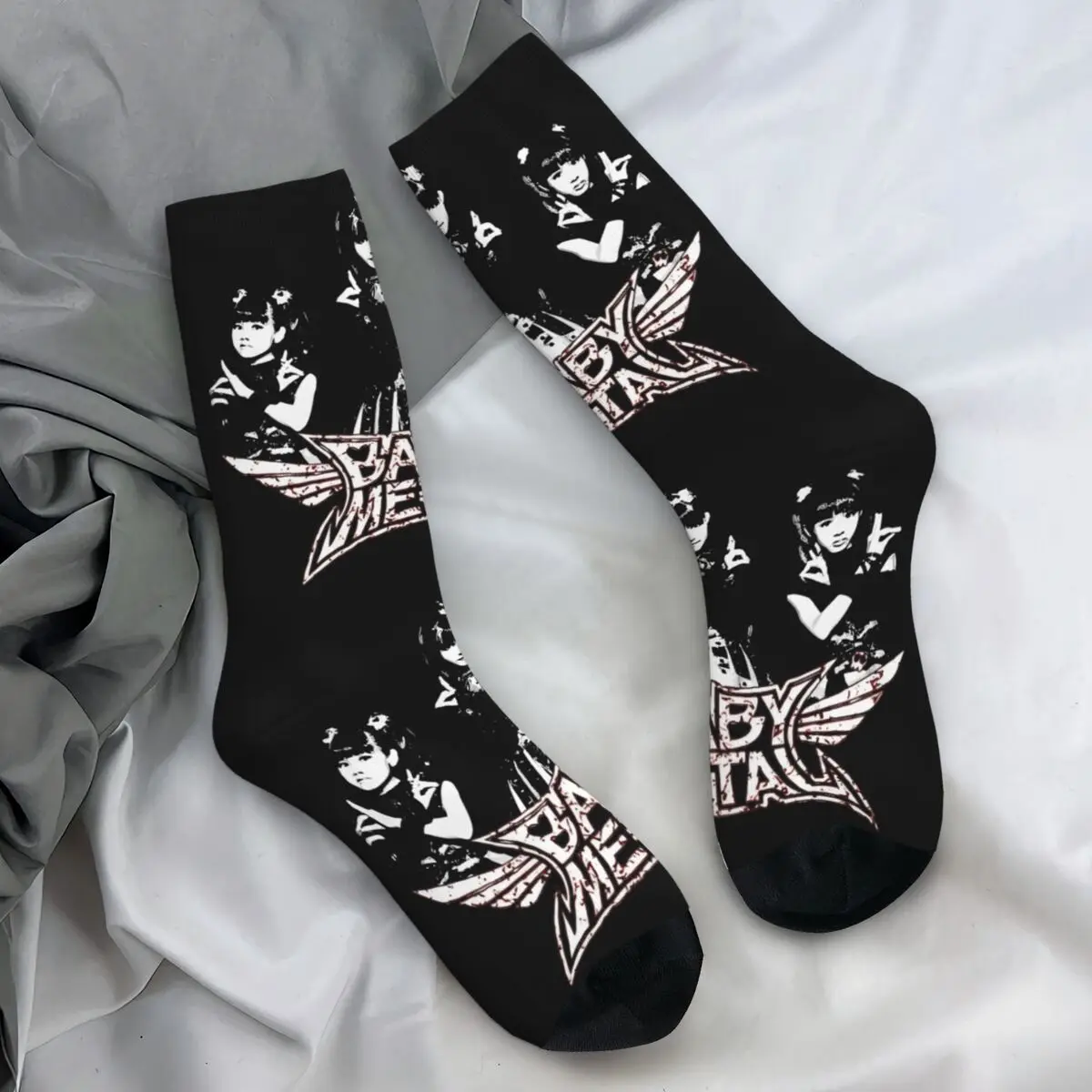 Babymetal Is A Japanese Kawaii Metal Band Horizon Socks Funny Stockings Spring Non Slip Adults Men Socks Breathable Design Socks