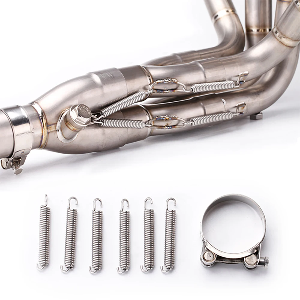 For Kawasaki Z1000 System Escape Slip On 51MM Front Tube Link Pipe Connect Original full Motorcycle Exhaust System