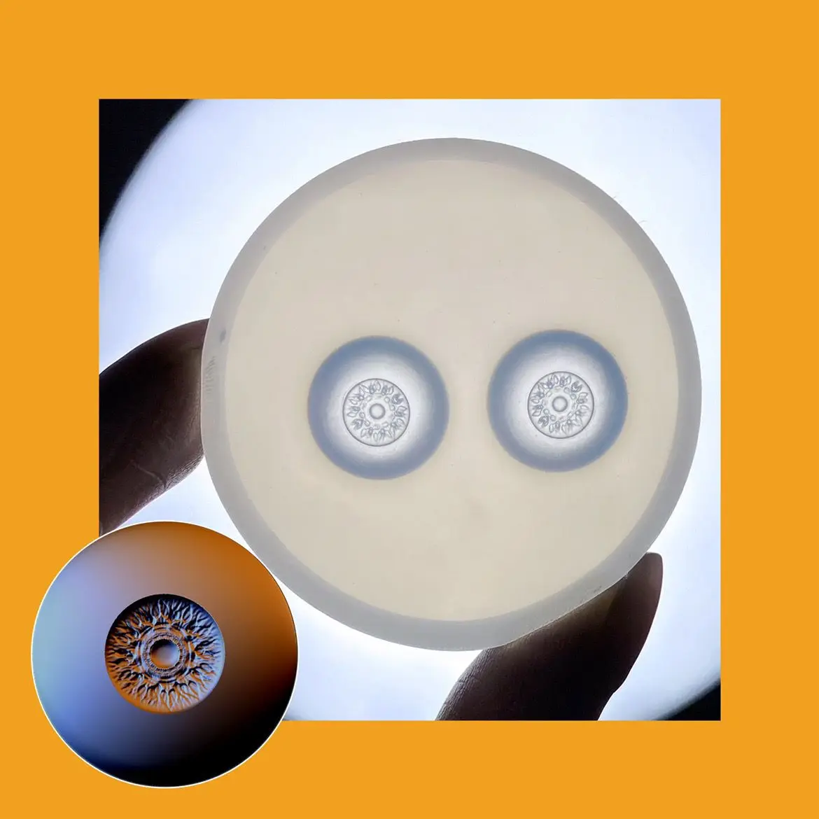 14mm/16mm Doll Eyes Fundus Mold Patterned DIY Handmade Doll Accessories