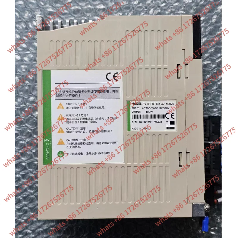 

Second hand SV-X3EB040A-A2-XD020 servo motor 400W tested OK and shipped quicklyse