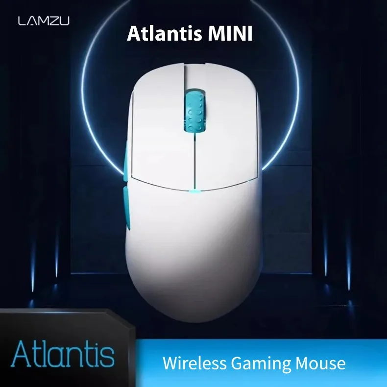 

LAMZU ATLANTIS Mini Pro Wireless Lightweight Mouse 3395 Sensor Nordic52840 8Khz FPS Gaming Mouse For PC Gamer Accessories Gift