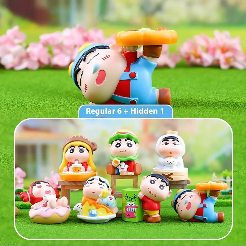 Xiaoxin blind box greedy food god Xiaoxinzi series cute cartoon figure desktop car ornaments gift