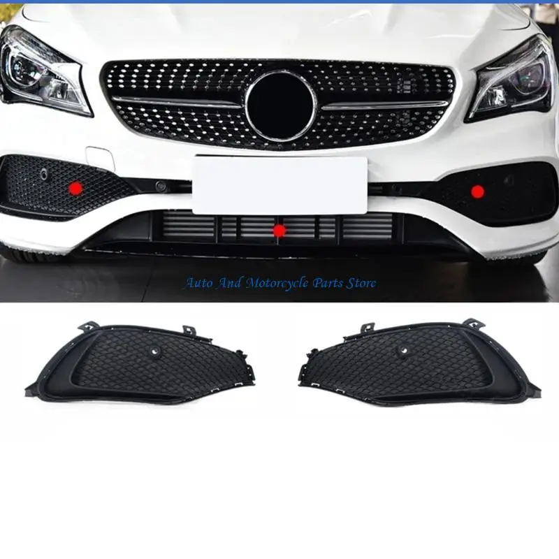 P9FD 1 Paar Ersatz-Nebelscheinwerferabdeckung Frontstoßstangengrill für CLA180 CLA200 CLA250 W117 Autozubehör 1178857500 – Detail 10