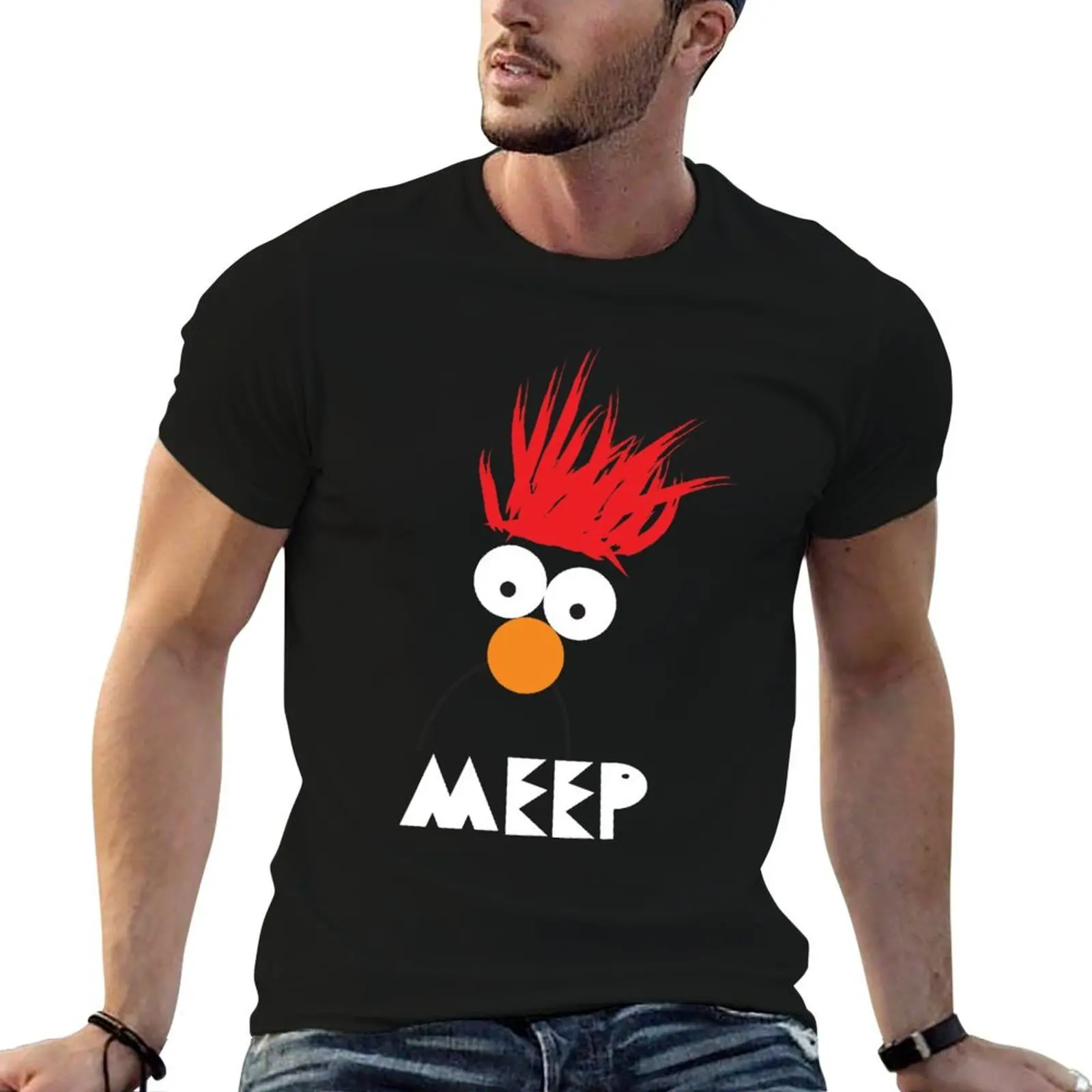 Beaker MEEP Vintage T-Shirt clothes Louboutins mens graphic t-shirts hip hop