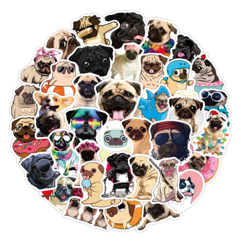 10/30/52pcs Shar Pei Dog Cartoon Animals Graffiti Stickers Skateboard Travel  Phone Laptop Luggage  Diy Kids Girl Toys Stickers