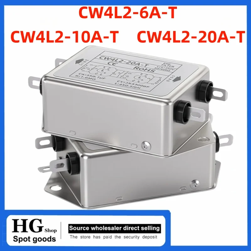

Original brand new Power EMI Filter CW4L2-10A-T CW4L2-20A-T Single Phase AC 115V / 250V 20A 50/60HZ For