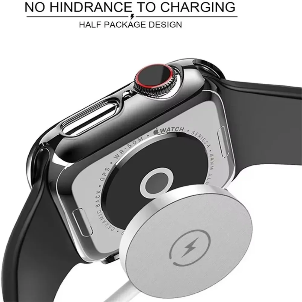 Szkło + Osłonka na Apple Watch 11/10 Etui 46mm 42mm Ultra 3 2 49mm 44 45mm 41 40mm Ochraniacz Ekranu Bumper iwatch seria 9 8 7 5 SE — zdjęcie 5