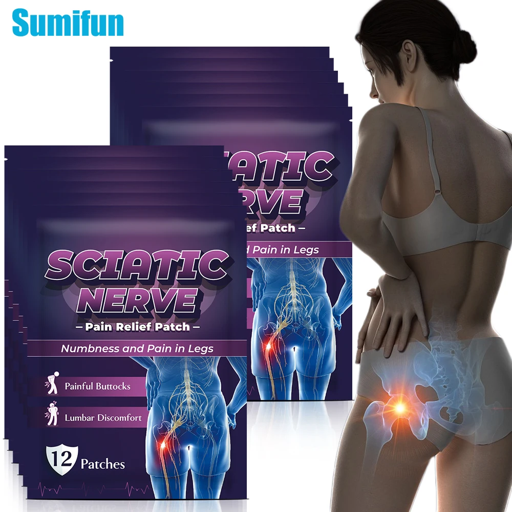 

120/240Pcs Sumifun Sciatic Nerve Pain Relief Patch Treat Hip Neuralgia Ache Sticker Muscle Joint Painkiller Medical Plaster