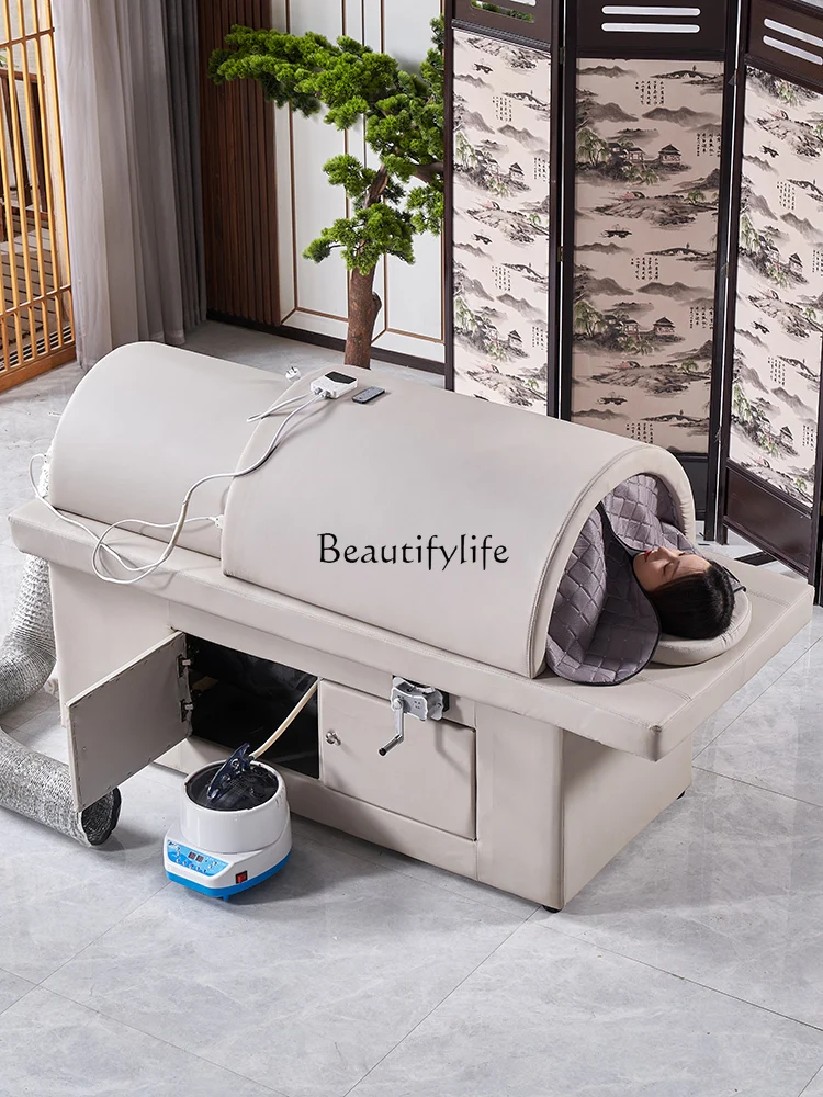 Fumigation Moxibustion Foldable Bed Special Sweat Steaming for Beauty Salon Home Whole Body Physiotherapy