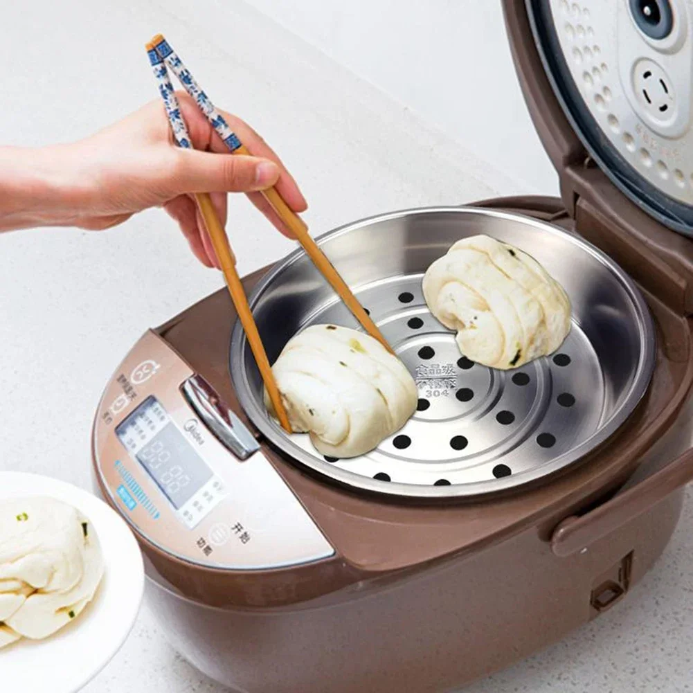 Cooker Steamer Stainless Steel Basket Rice Cooker Steamer Basket Dumplings Steamer Accessories Kitchen Tools