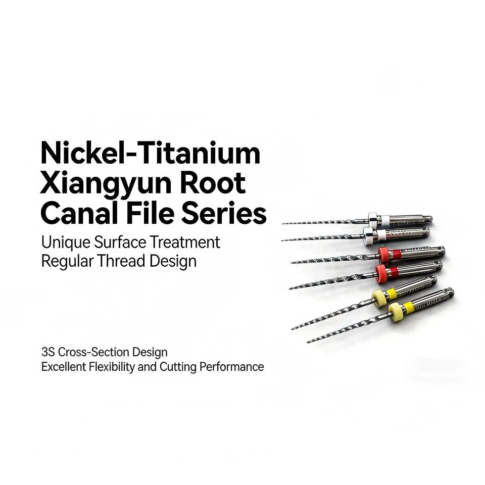 Dental NiTi Rotary Root Canal Files 5 Pcs/Pack Nickel-Titanium Endodontic System High Flexibility & Efficient Debris Removal