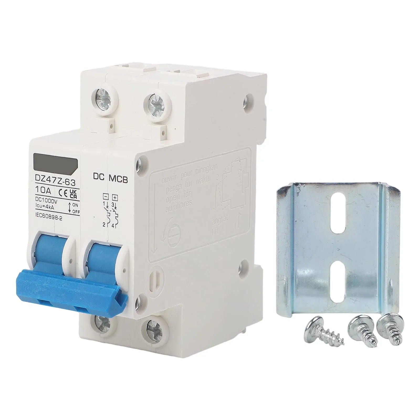 

Миниатюрный автоматический выключатель постоянного тока, 2 полюса, 1000 В, 32 А, электромагнитный защитный выключатель для распределения питания постоянного тока