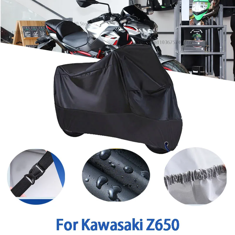 

Motorcycle Full Covers For Kawasaki Z650 Car Outdoors Sun Protection Dust No Ear Thickened Oxford Clothcover Accessories