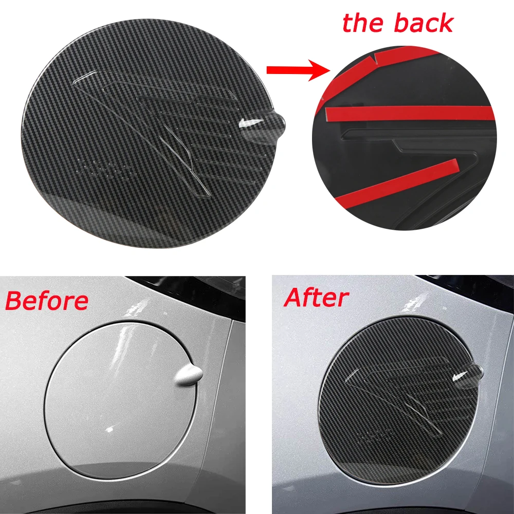 

Car Fuel Filler Tank Cover Oil Fuel Tank Cap Cover Decoration Trim for Ford Puma 2019 2020 2021 2022 2023 Exterior Accessories