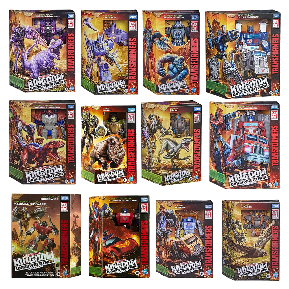 [Em estoque] Transformers Kingdom Rhinox, T-Wrecks, Road Rage, Cheetor, Optimus Primal, Megatron, Huffer e Ultra Magnus etc.
