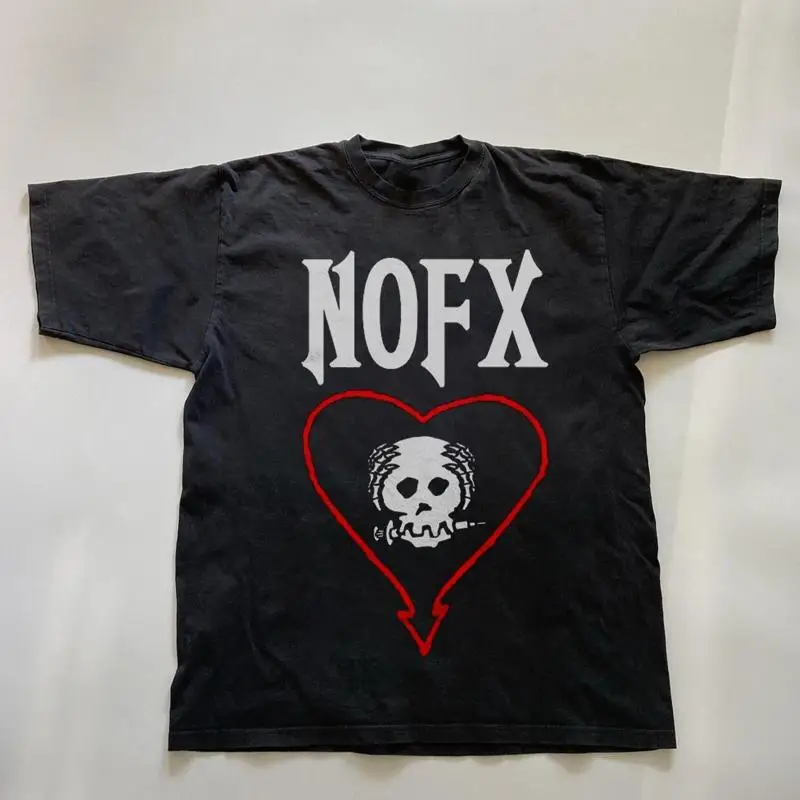 Hot! NOFX Final Tour Chicago, Unisex Black Cotton T-shirt, Size S-5XL