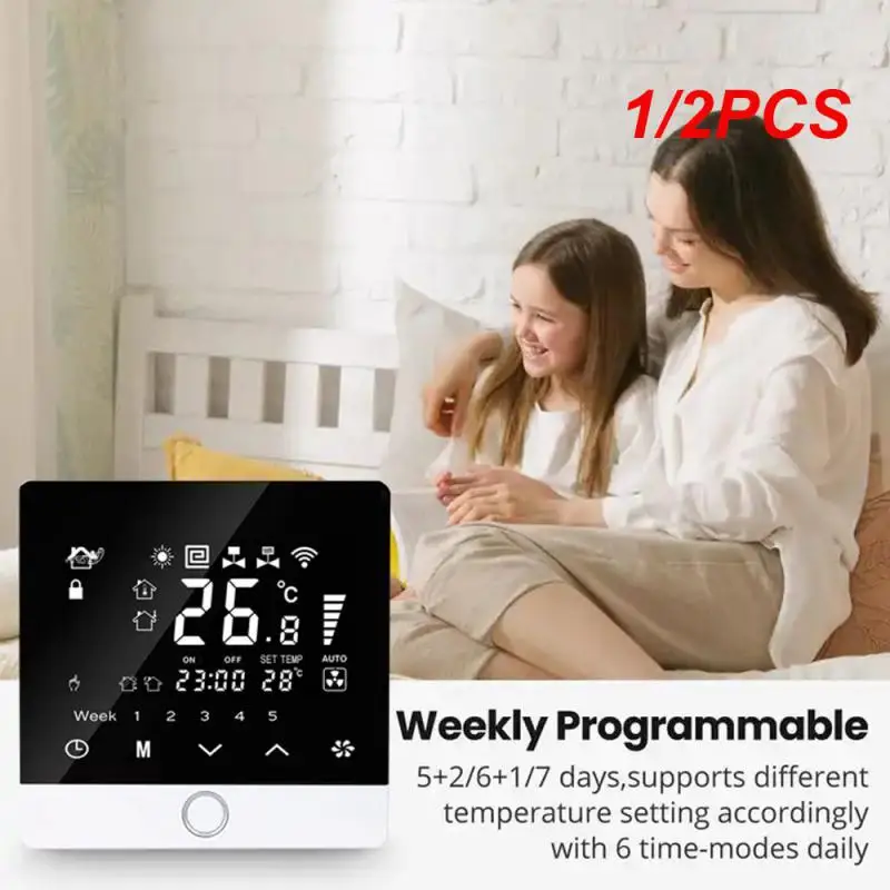 

1/2PCS Floor Heating Reliable Easy Installation Energy-saving Precise Temperature Control Smart Lcd Display User-friendly