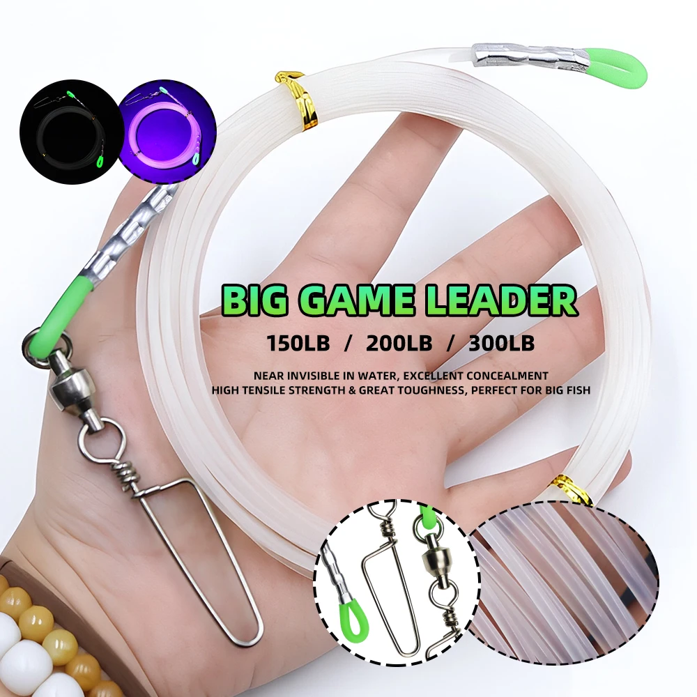 ZYZHE 1/3pcs Sea Fishing Leader 8m/26.25ft Length Force 250/300LB Boat Fishing Leader Line Trolling Fishing Rigs view 6