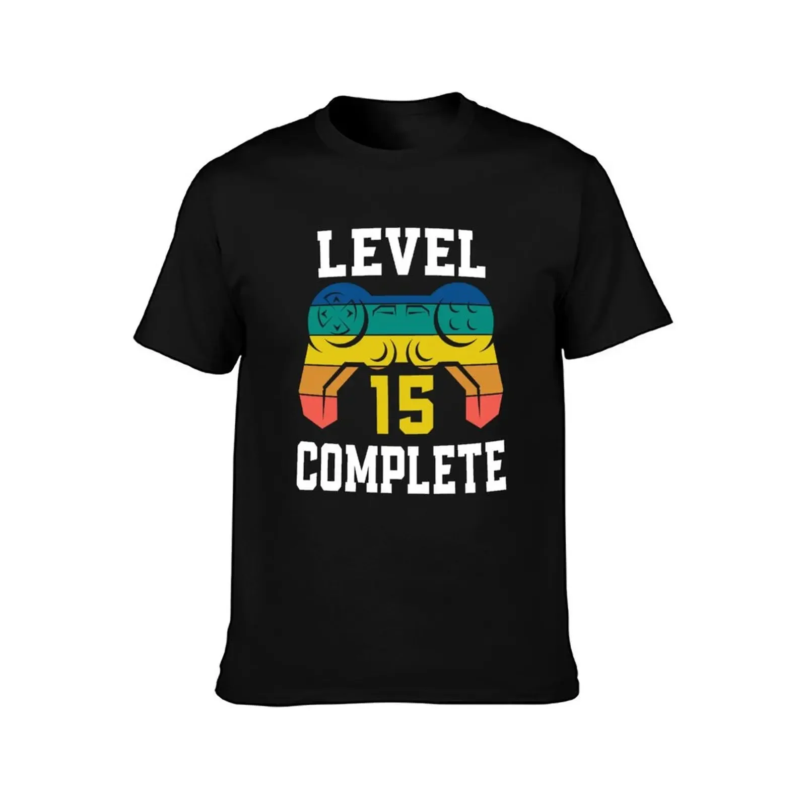 Level 15 Complete, Retro Video Gamer 15th Birthday T-Shirt graphic tee shirt graphic t shirt vintage mens t shirt