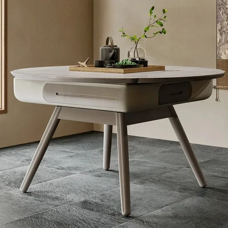New Solid Wood Mahjong Machine Household Dining Table Dual-Use Electric Automatic Ash Bass Mahjong Table