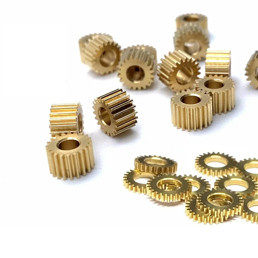 0.3M Small Copper Gear 20/23/24/28 Teeth 1.5/2/3/4MM Hole DIY Model Precision RC Model Gear