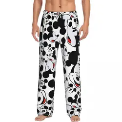 Custom Print Men's Mickey Mouse Cartoon Animation Tv Pajama Pants Sleepwear Sleep Lounge Bottoms with Pockets