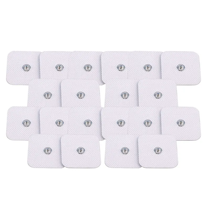 

4x4 см электродные подушечки TENS EMS для цифрового терапевтического массажера, самоклеящийся гель, неймомышечная стимуляция, многоразовый пластырь с защелкой 3,5 мм