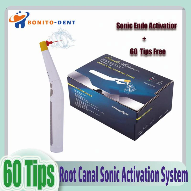 

60 Pcs Tips Dental Sonic Irrigator Activator Professional Root Canal Sonic Activation System For Endodontic Cleaning Irrigating