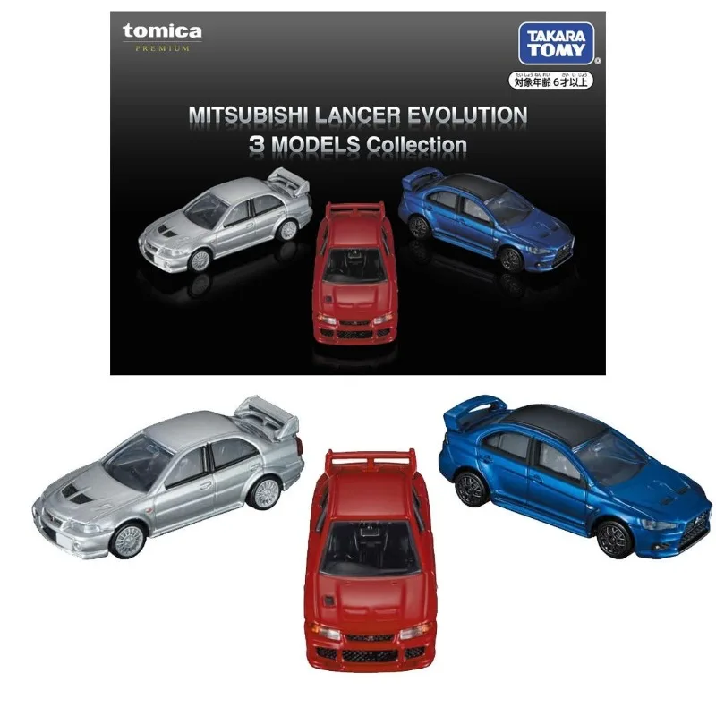 

TOMICA TAKARA TOMY Mitsubishi Lancer EVO 3 шт., коллекция моделей автомобилей из сплава, набор игрушек, изысканные подарки для детей