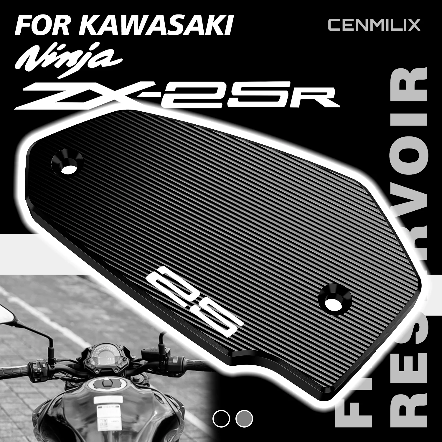 

For KAWASAKI NINJA ZX25R ZX-25R ZX 25R 2021-2024 2023 Accessories Motorcycle Front Brake Fluid Reservoir Cover Oil Filler Cap