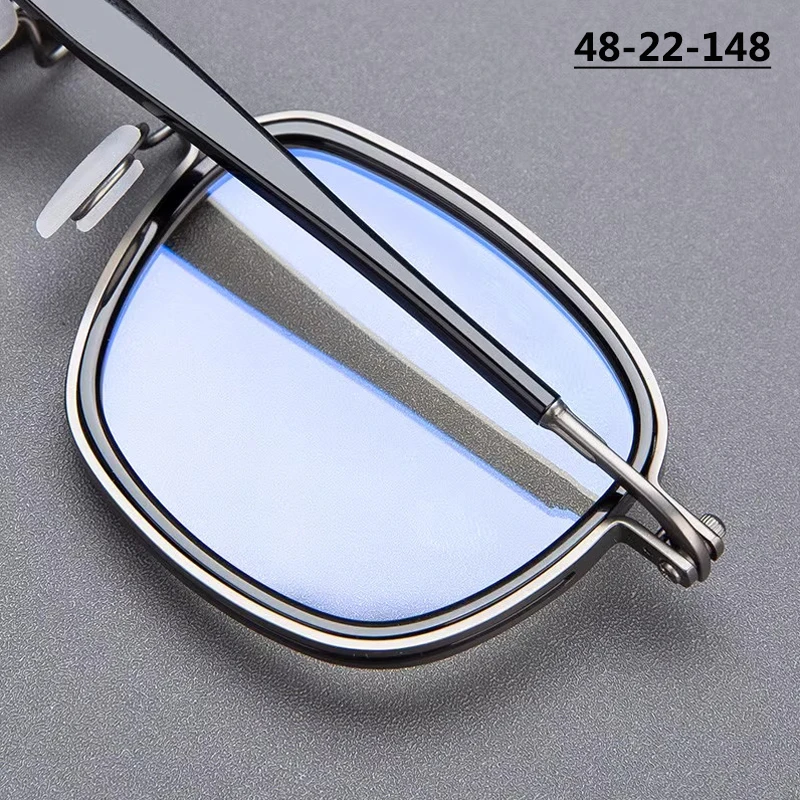 Japanese Handmade Square Glasses Frame Men Titanium Acetate Vintage Eyeglasses Brand Design Women Large Face Spectacles Eyewear