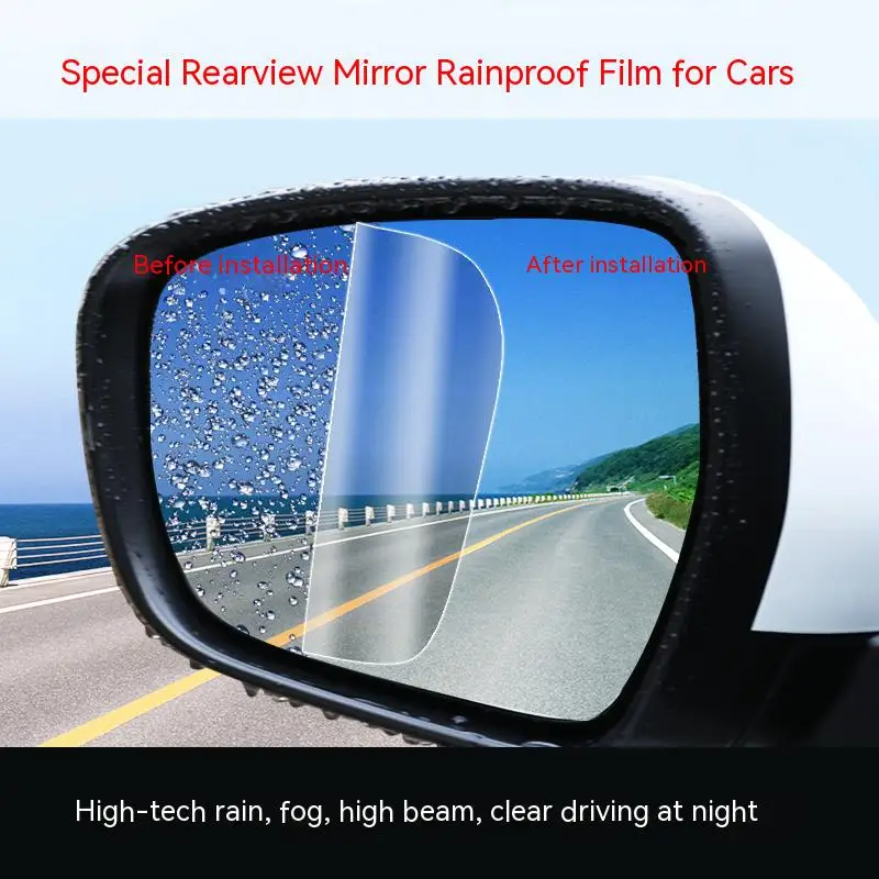 For Mercedes Benz C-Class W203 Car Rearview Mirror Protective Film Anti Dazzle Waterproof Anti Fog Rainproof Film accessories