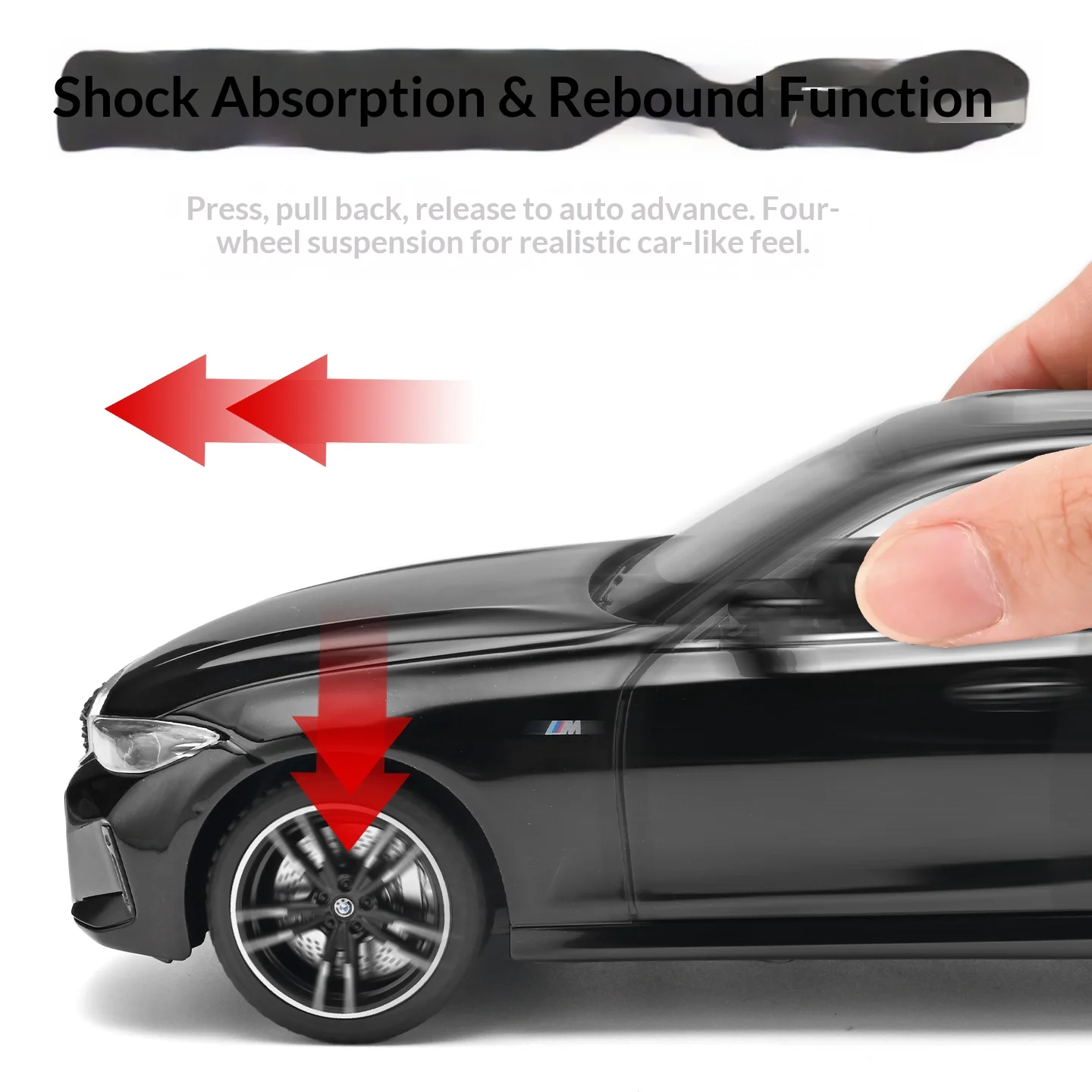 โมเดลรถบีเอ็มดับเบิลยู ซีรีส์ 3 อัลลอยด์ สเกล 1/24 พร้อมรายละเอียดภายในเสมือนจริง เสียงและไฟ ระบบดึงหลัง ของสะสมสำหรับผู้ใหญ่
